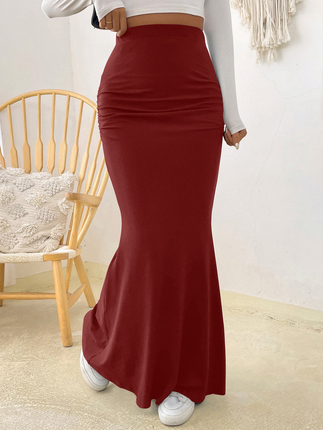 Jupe Longue en Taille Haute - Amira Paris