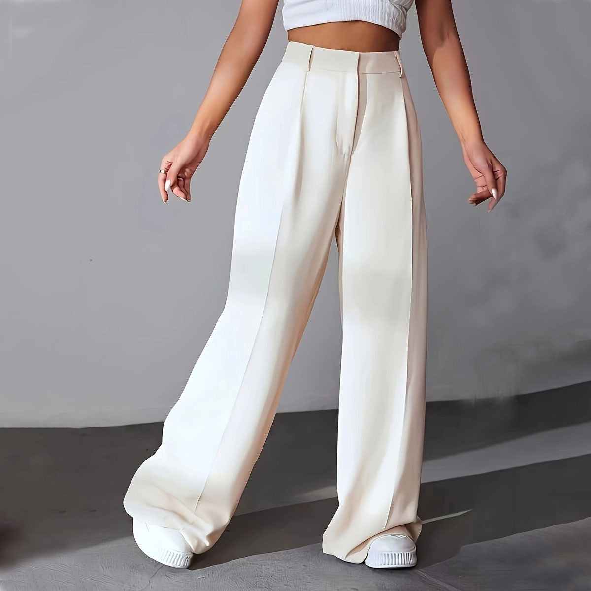 Pantalon Large & Taille Haute