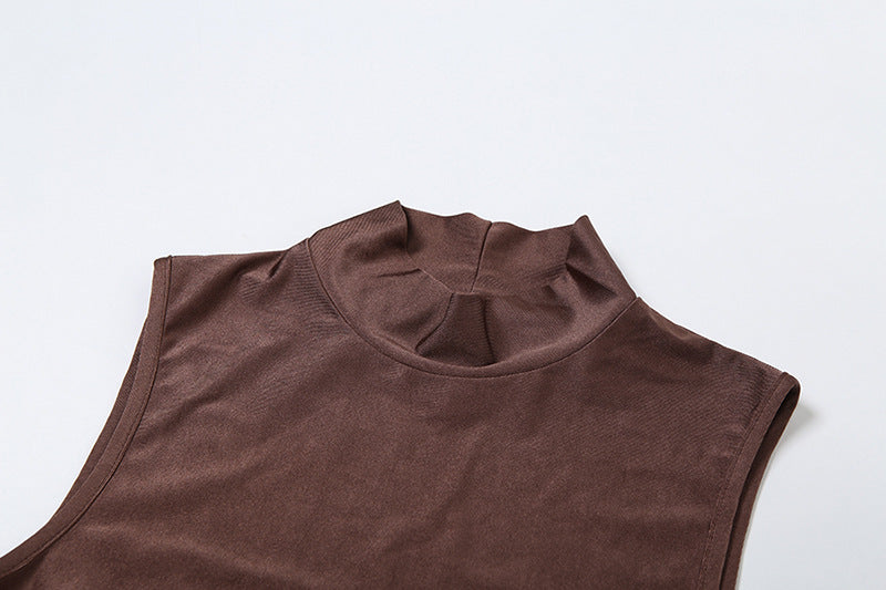 Robe à Col Haut sans manches - Amira Paris