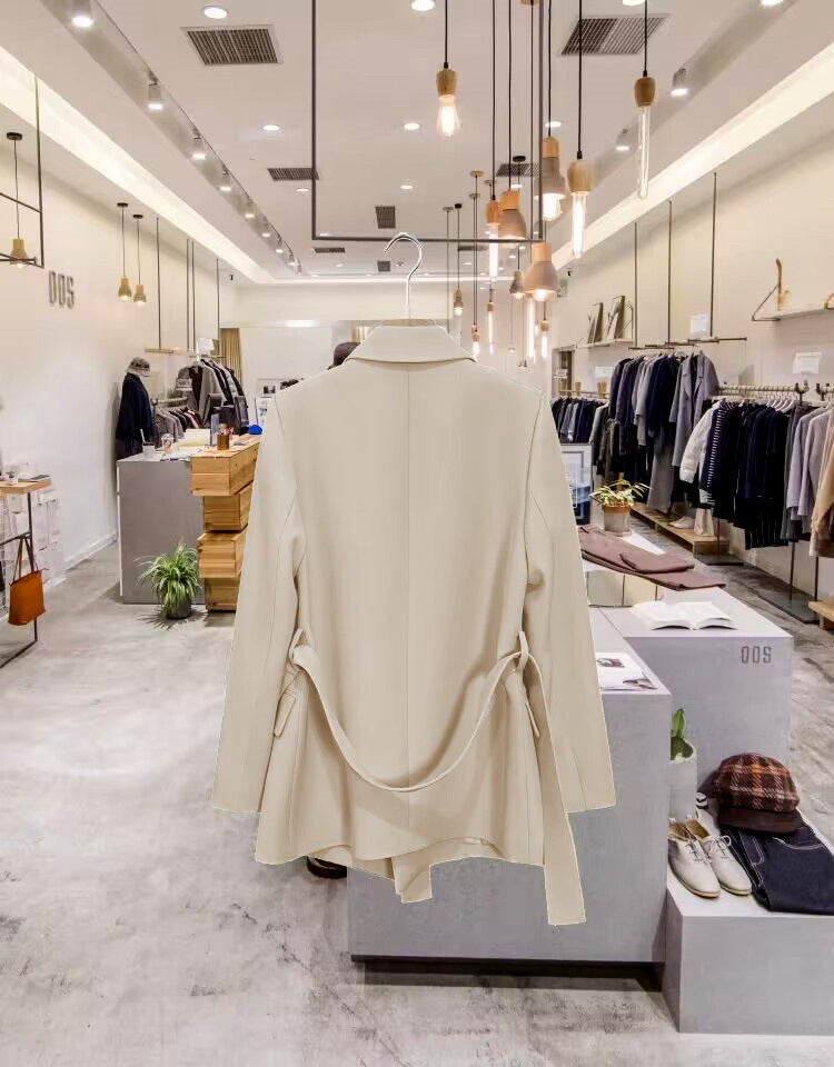 Blazer Long Ceinturé - Amira Paris