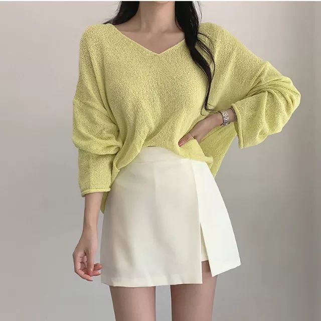 Jupe avec Fente & Taille Haute - Amira Paris