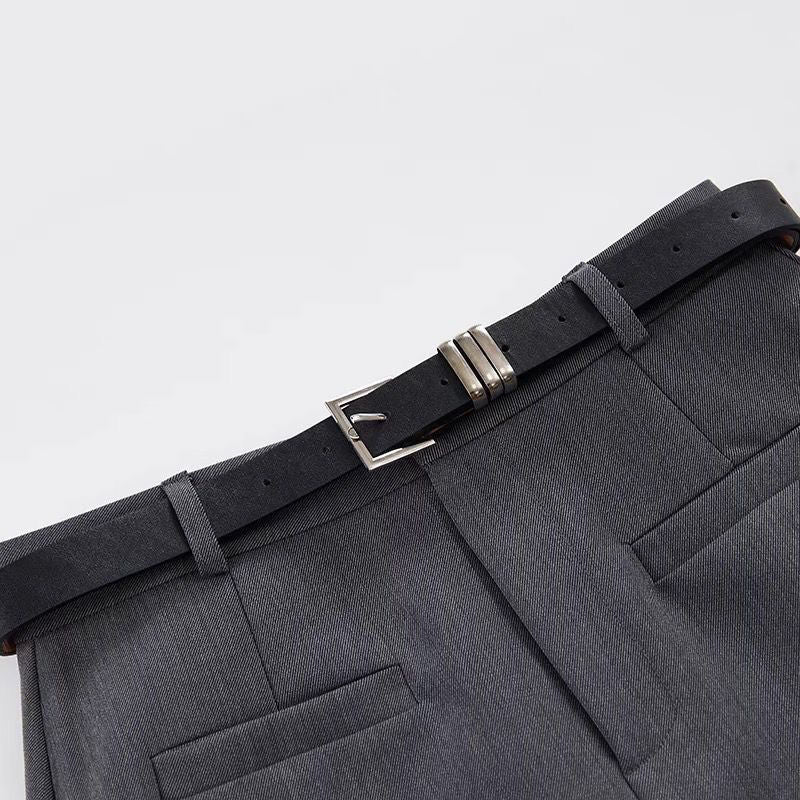 Jupe avec Ceinture & Taille Haute - Amira Paris
