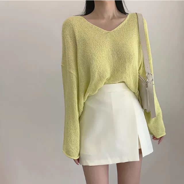 Jupe avec Fente & Taille Haute - Amira Paris