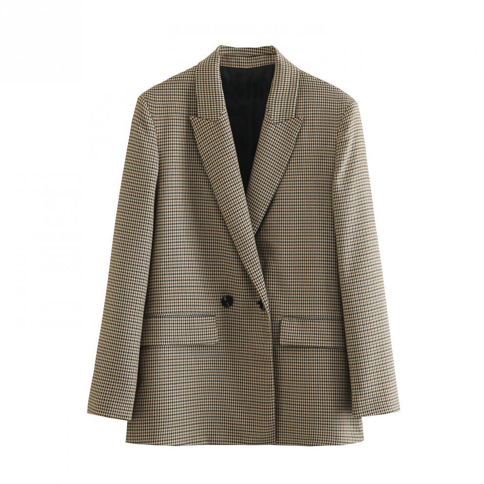 Blazer Croisé à Carreaux - Amira Paris