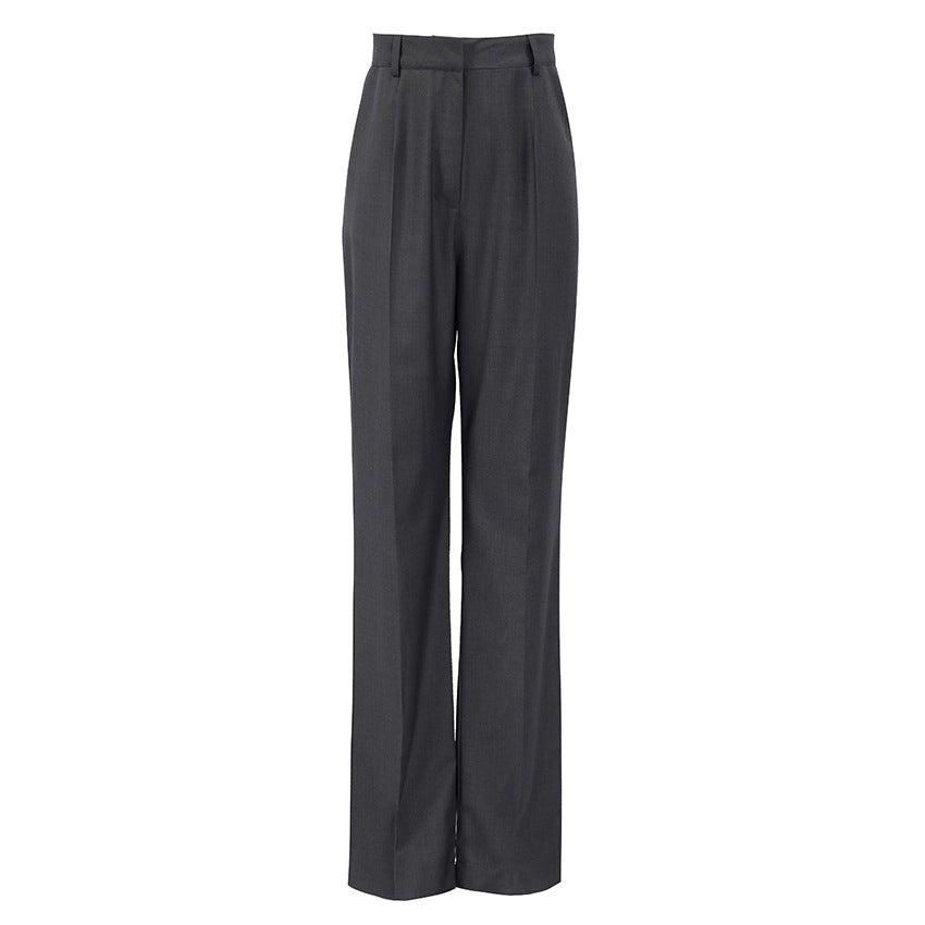 Pantalon Tailleur Coupe Droite & Large
