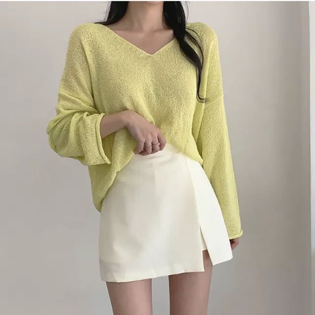 Jupe avec Fente & Taille Haute - Amira Paris