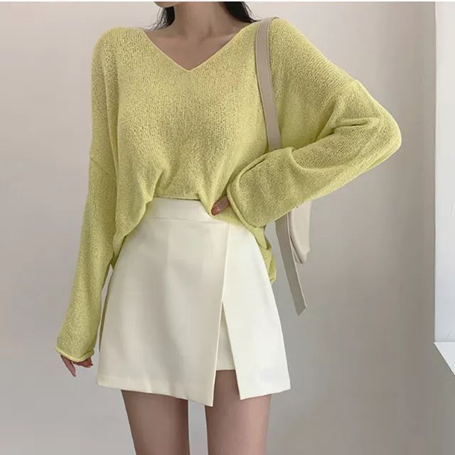 Jupe avec Fente & Taille Haute - Amira Paris