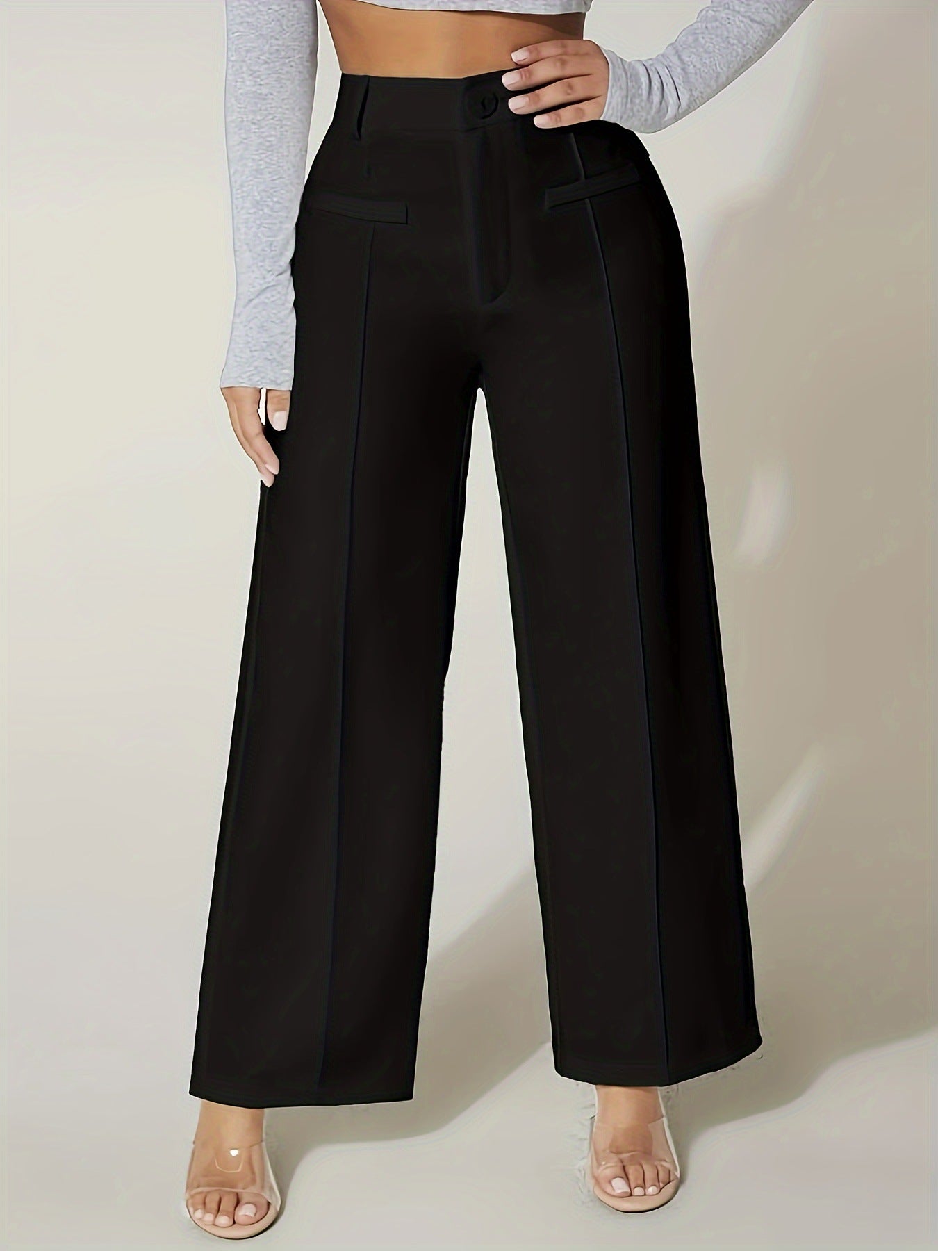 Pantalon Décontracté Taille Large