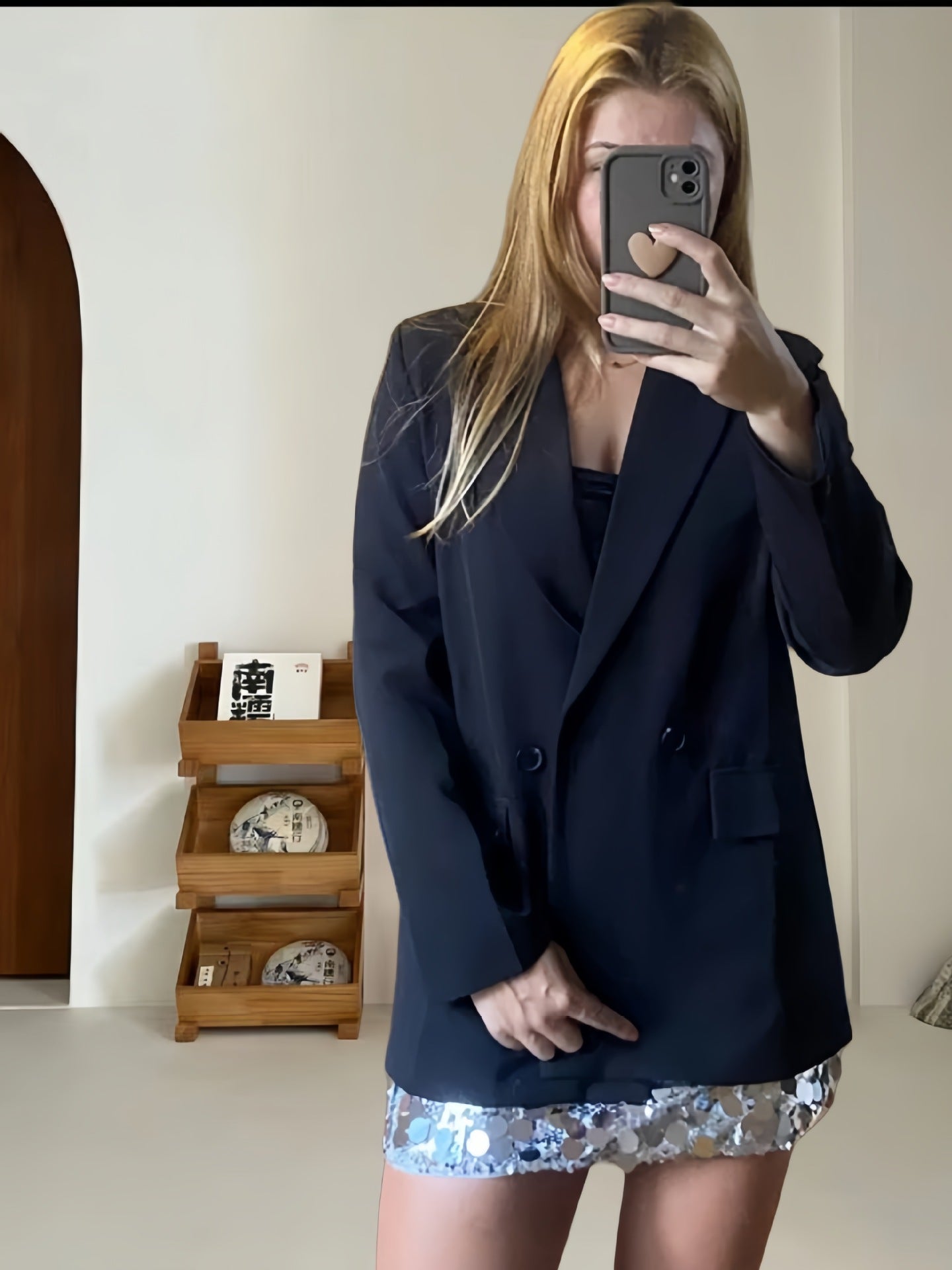 Blazer Long Ample à Double Boutonnage - Amira Paris