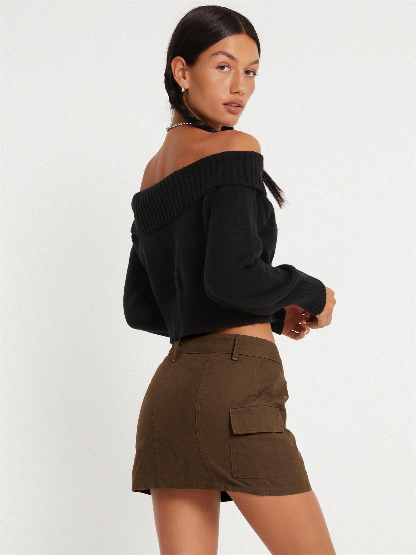Jupe Trapèze avec Poche - Amira Paris
