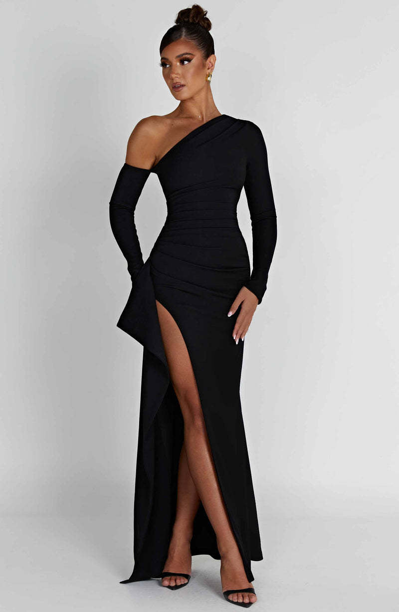 Robe Longue à Fente irregulière - Amira Paris