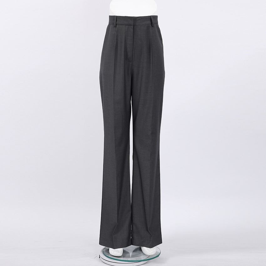 Pantalon Tailleur Coupe Droite & Large