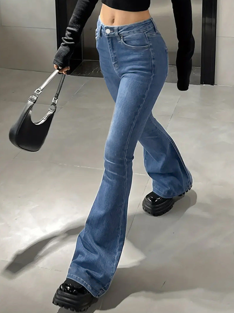 Jean évasé Taille Haute Coupe Large