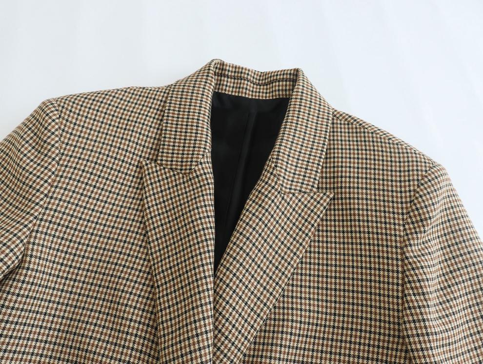Blazer Croisé à Carreaux - Amira Paris