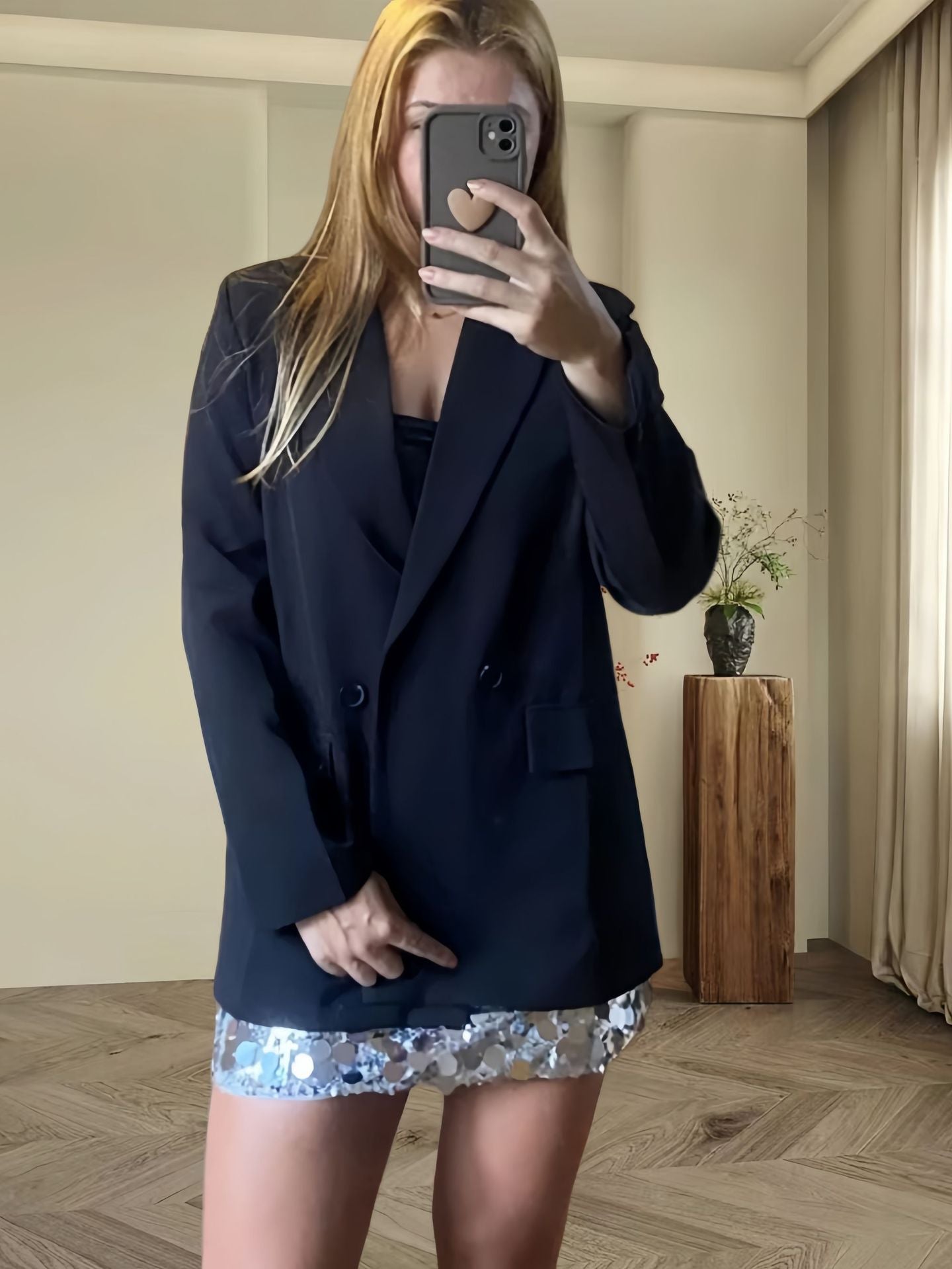 Blazer Long Ample à Double Boutonnage - Amira Paris