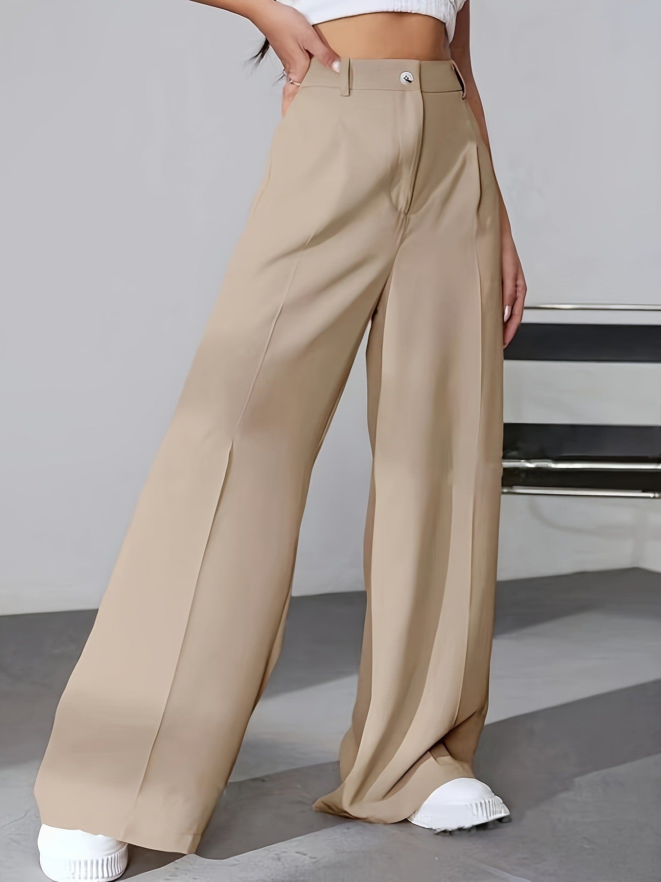 Pantalon Large & Taille Haute