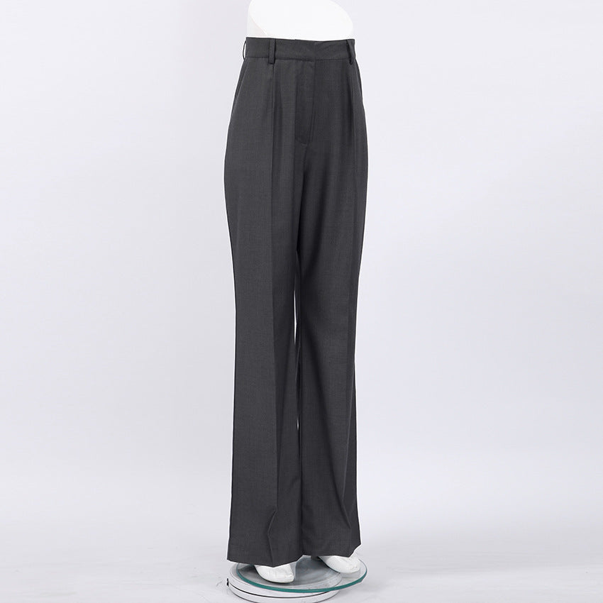 Pantalon Tailleur Coupe Droite & Large