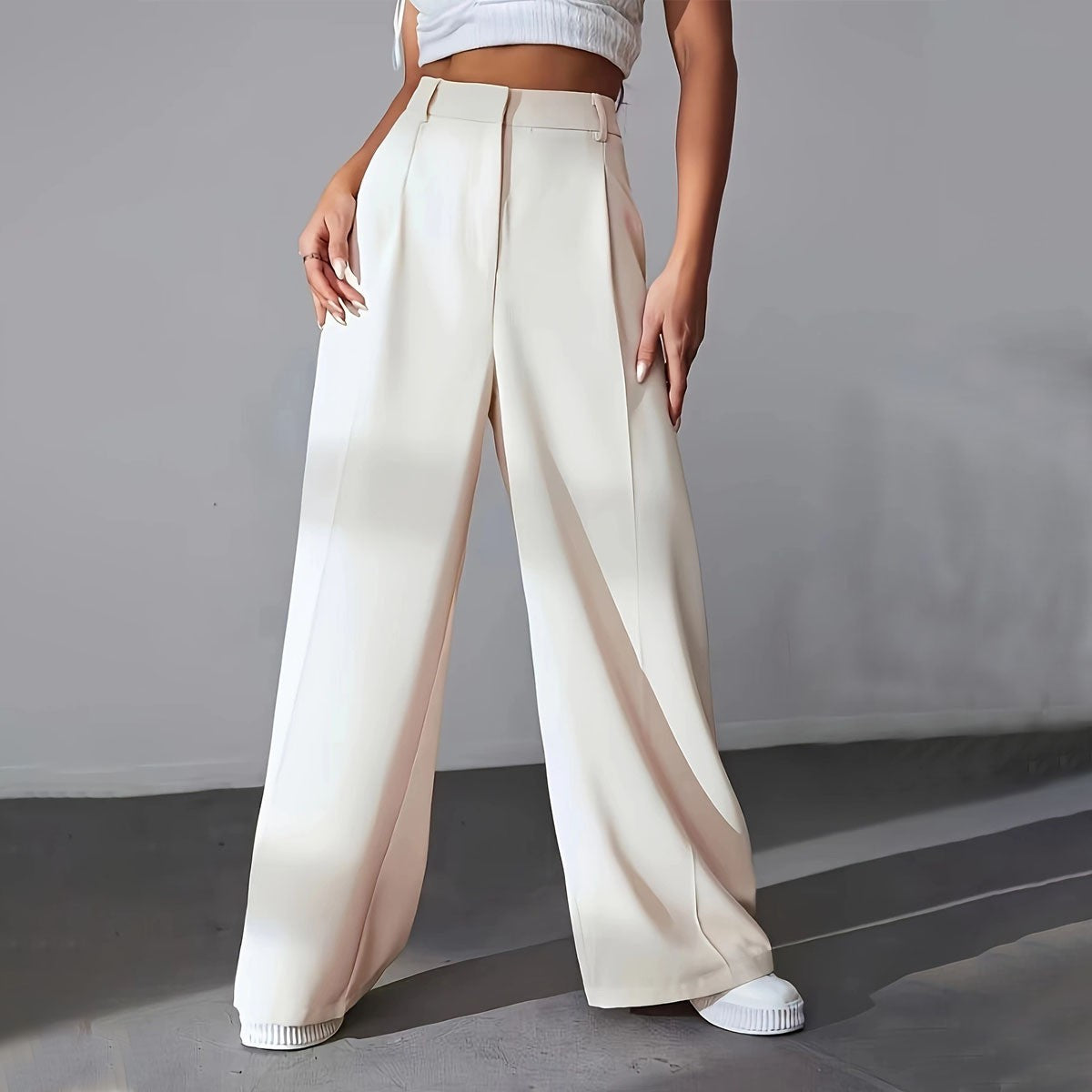 Pantalon Large & Taille Haute