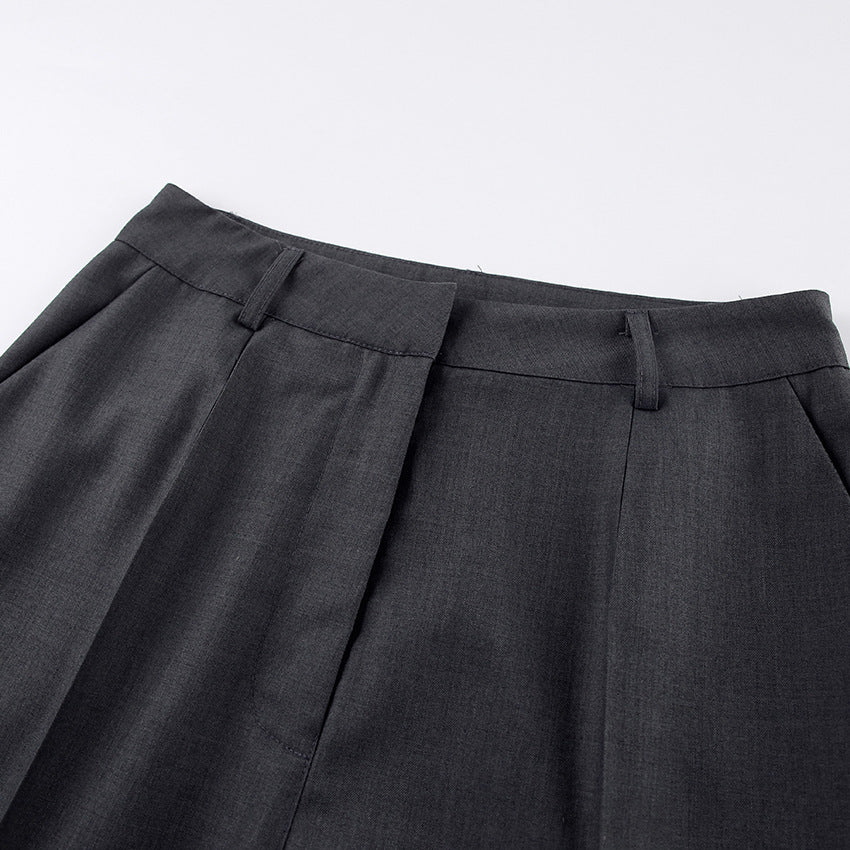 Pantalon Tailleur Coupe Droite & Large