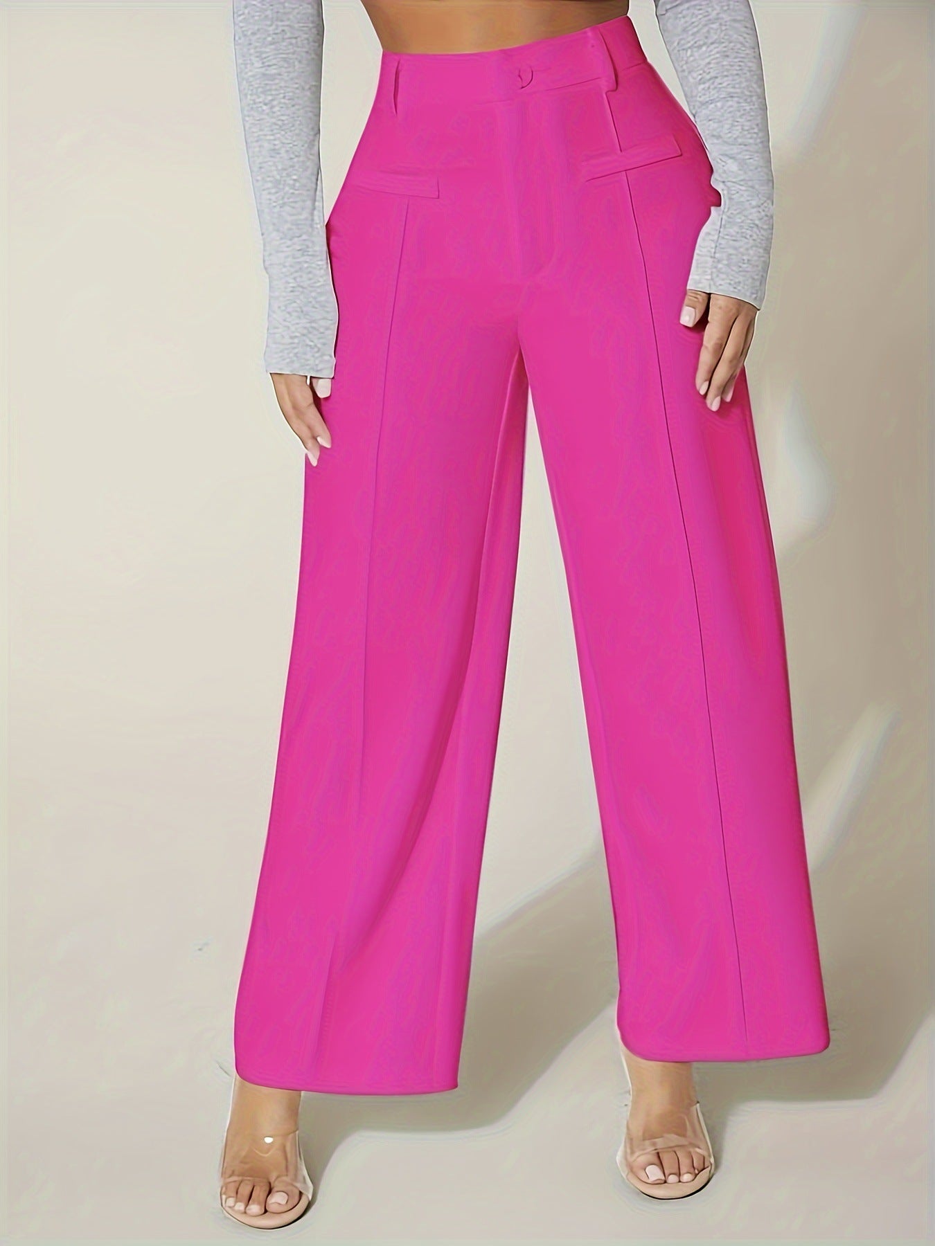 Pantalon Décontracté Taille Large