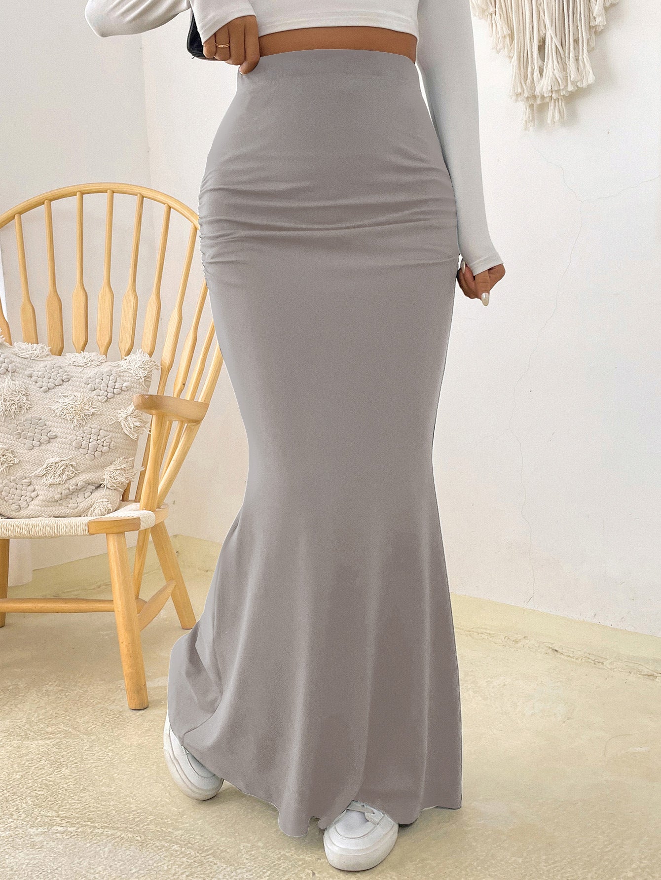 Jupe Longue en Taille Haute - Amira Paris