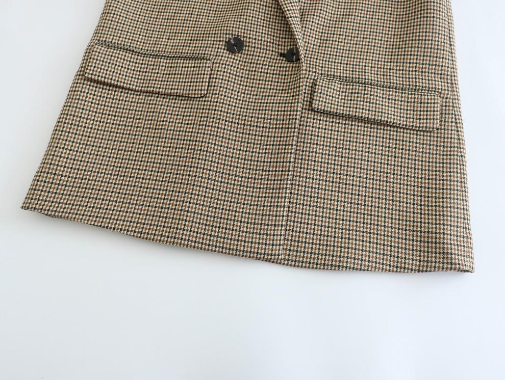 Blazer Croisé à Carreaux - Amira Paris