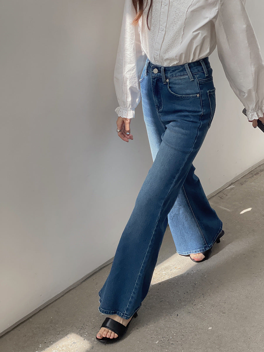 Jean Taille Haute Coupe Large