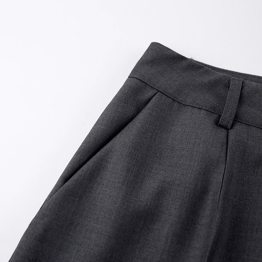 Pantalon Tailleur Coupe Droite & Large