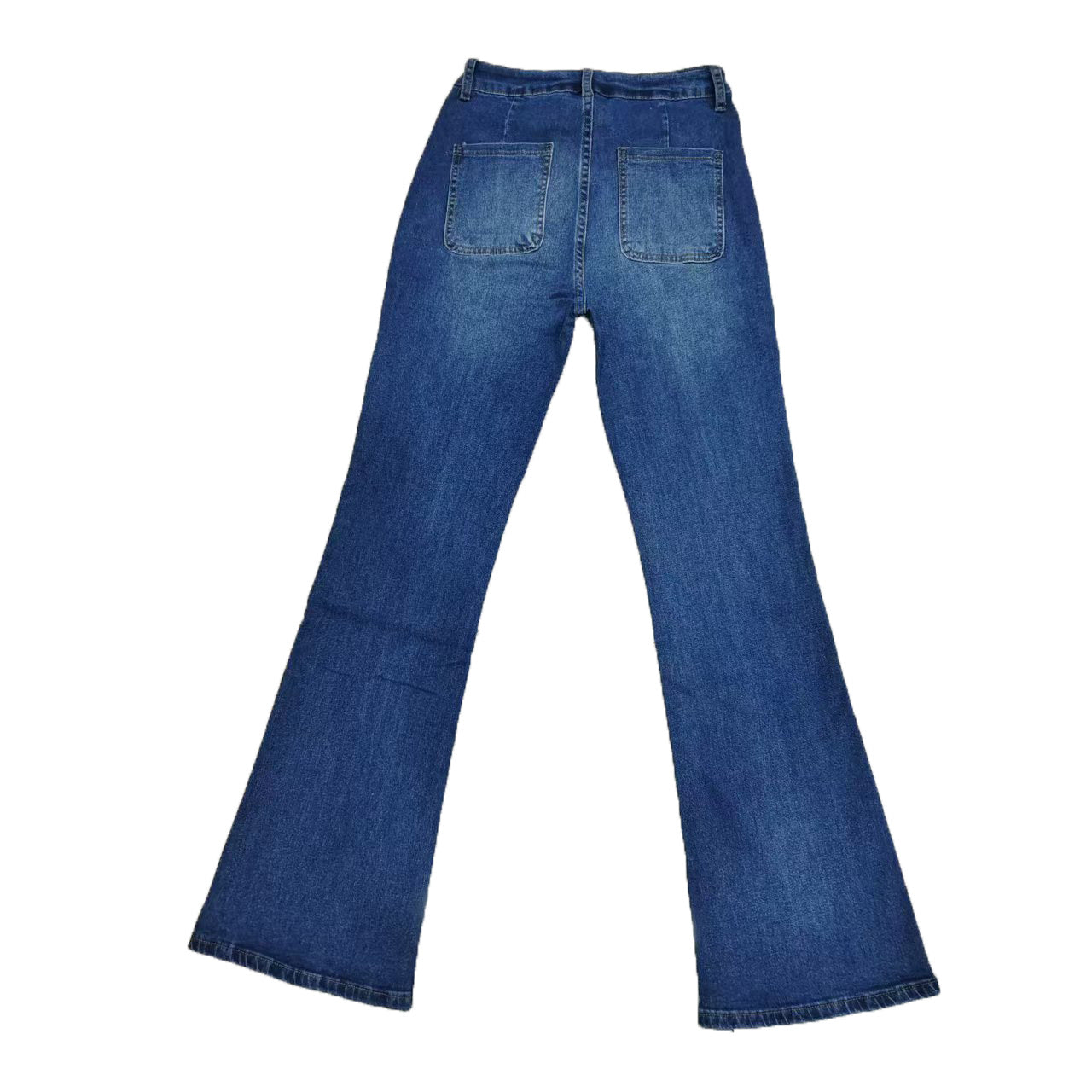 Jean Slim évasé Taille Haute Coupe Large