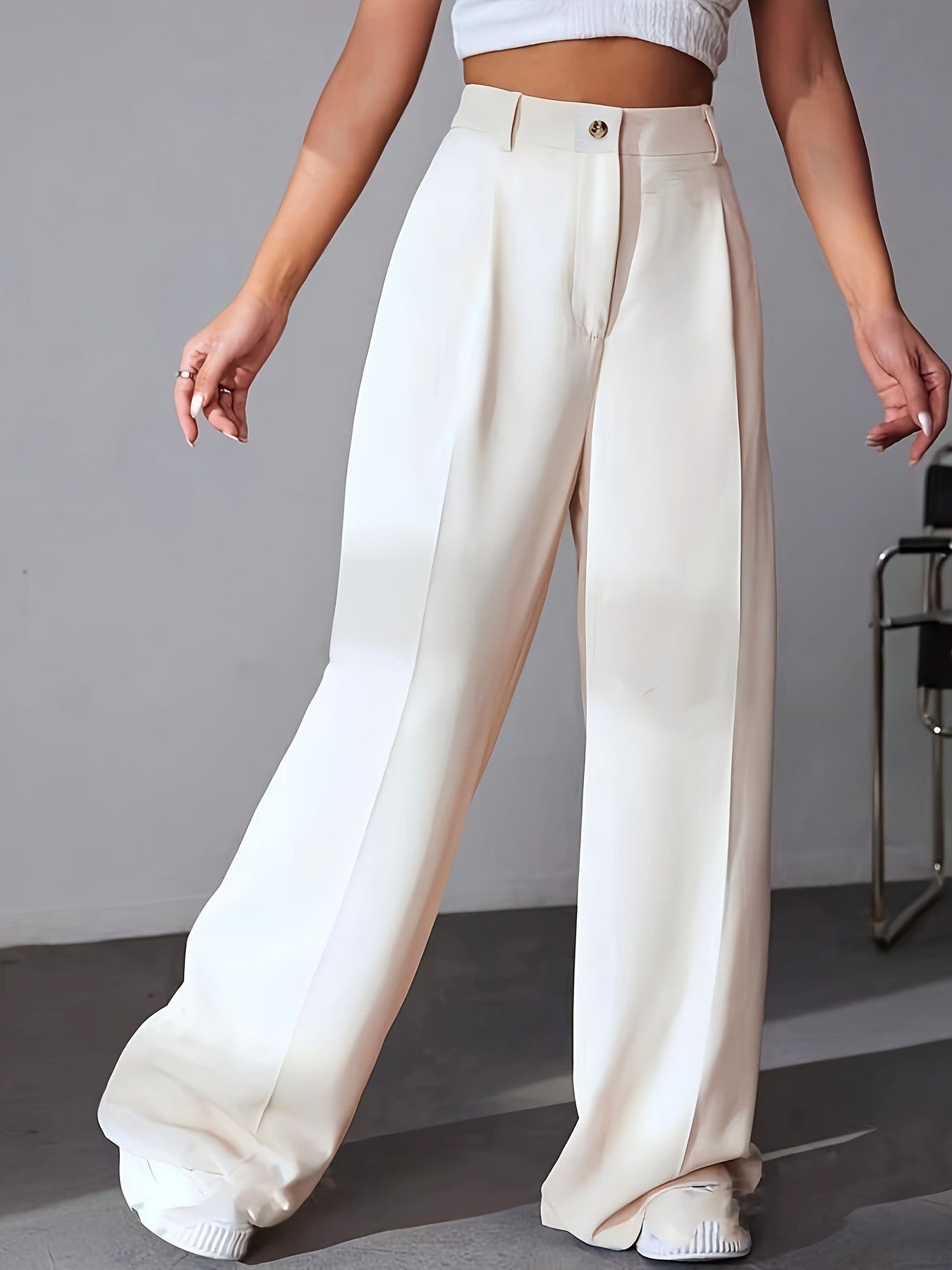 Pantalon Large & Taille Haute