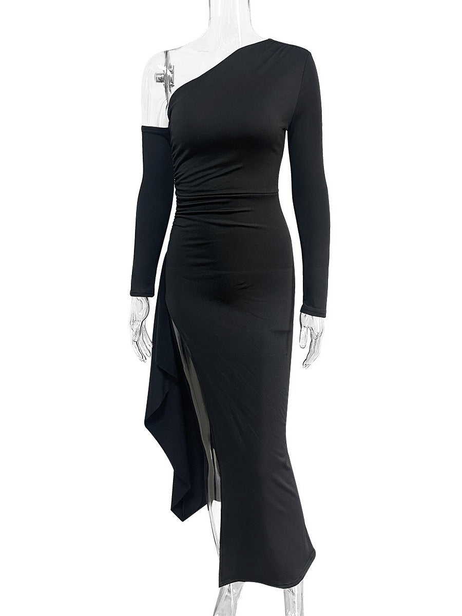 Robe Longue à Fente irregulière - Amira Paris