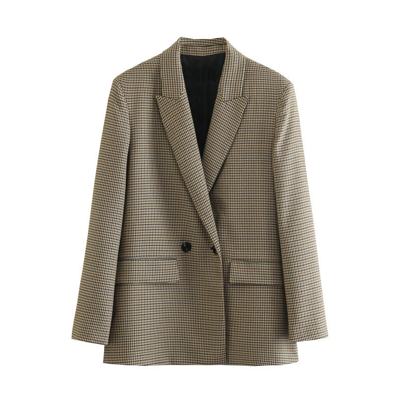 Blazer Croisé à Carreaux - Amira Paris