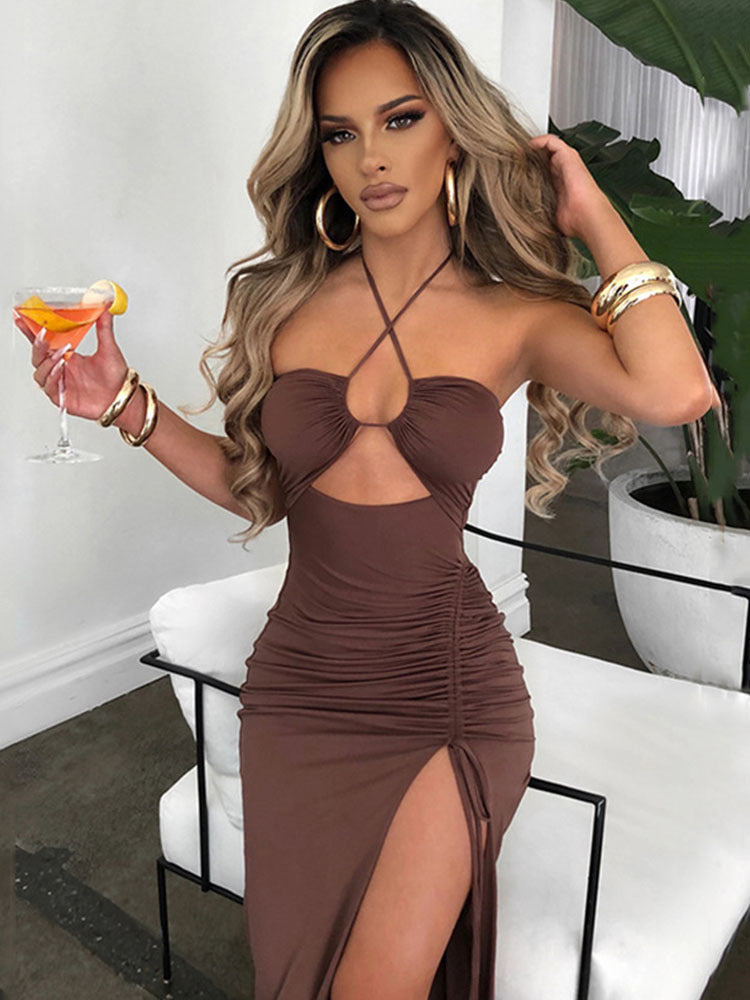 Robe à Fente Haute - Amira Paris