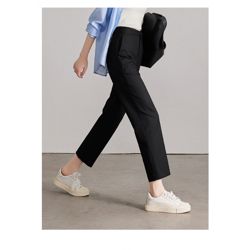 Pantalon Tailleur Décontracté Coupe Court
