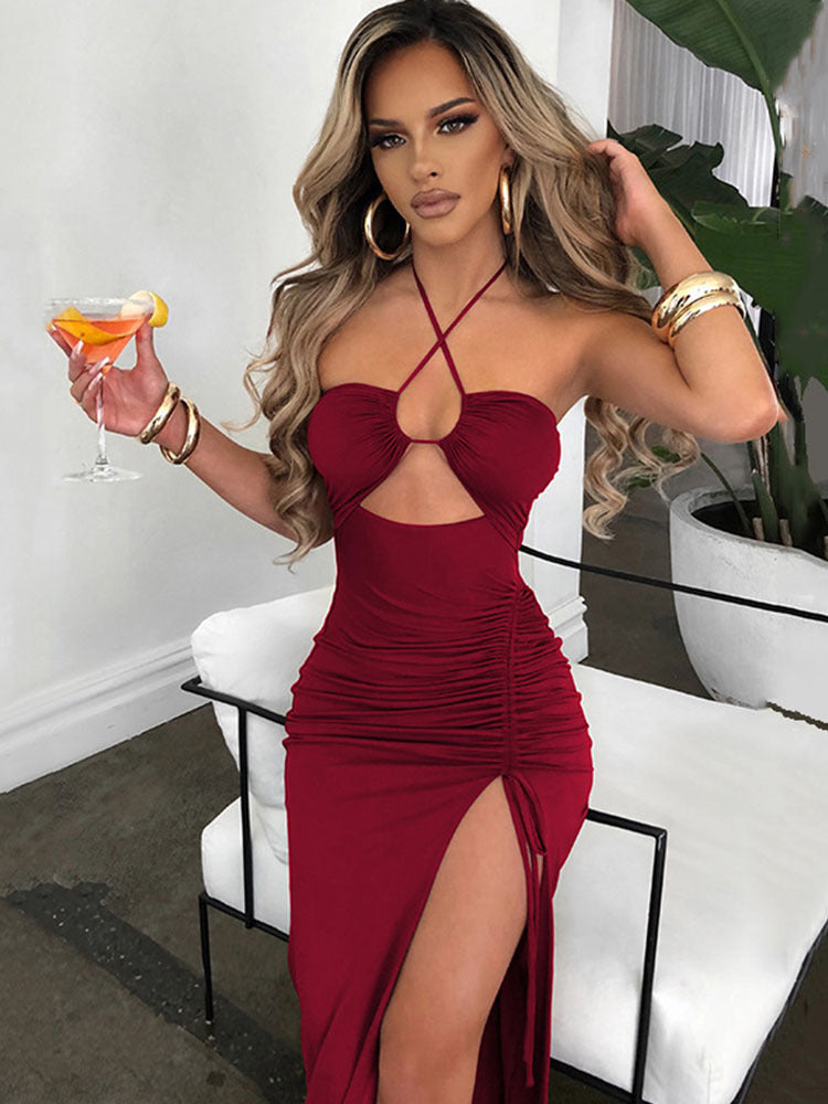 Robe à Fente Haute - Amira Paris