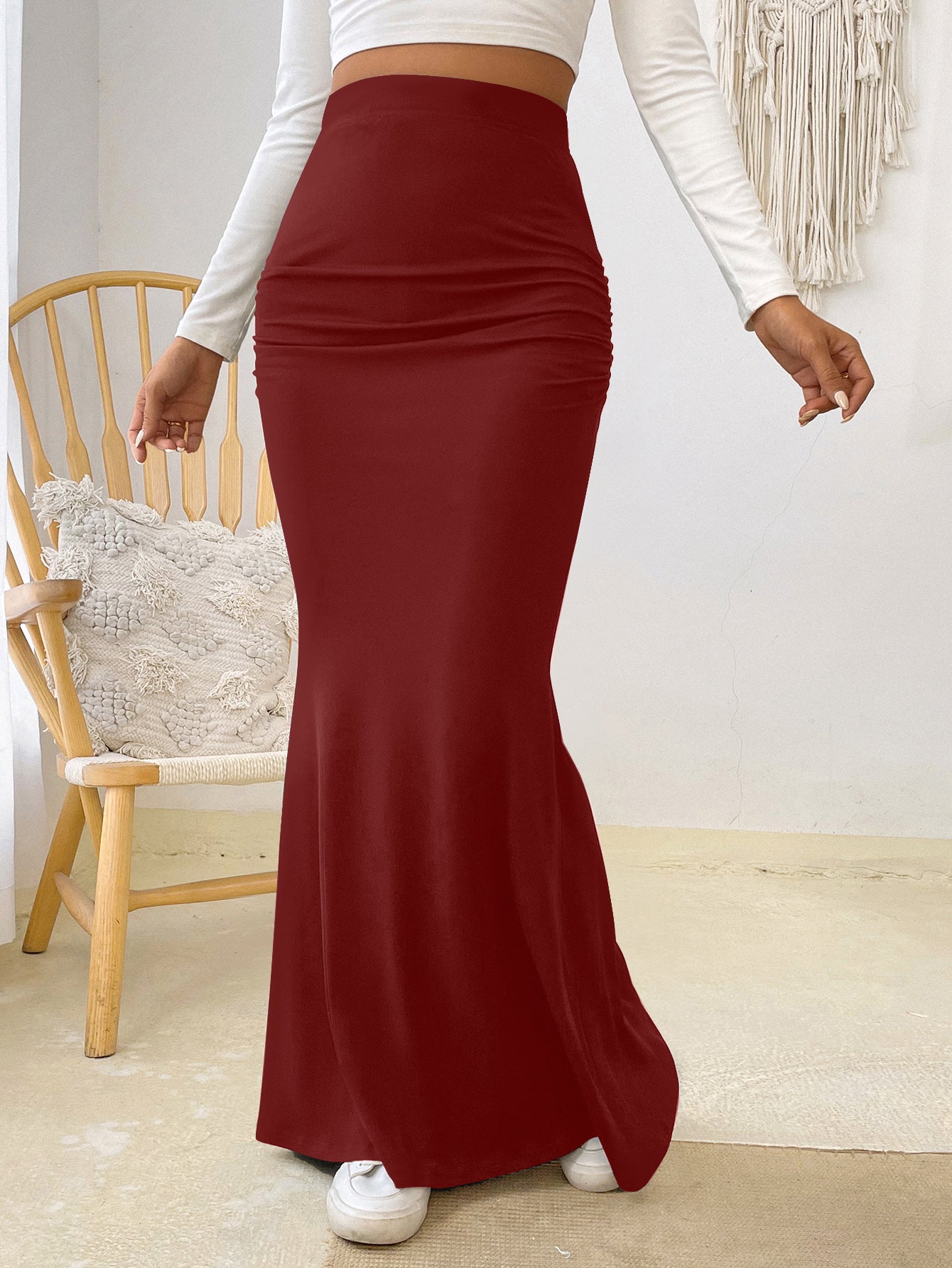 Jupe Longue en Taille Haute - Amira Paris