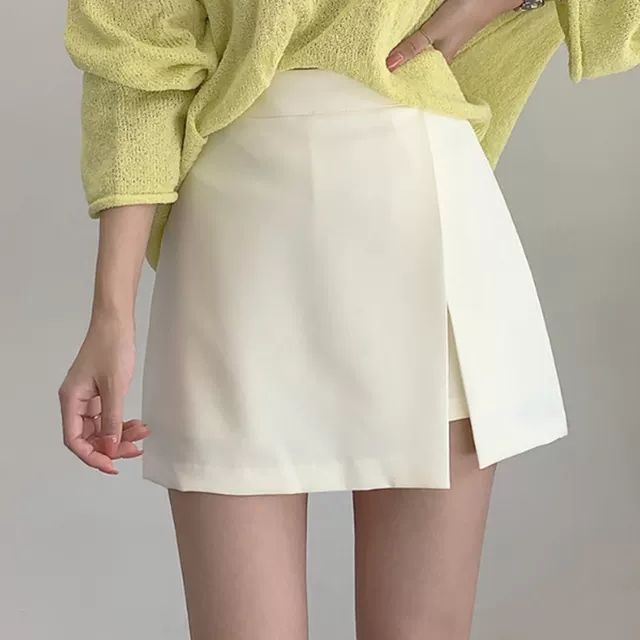 Jupe avec Fente & Taille Haute - Amira Paris