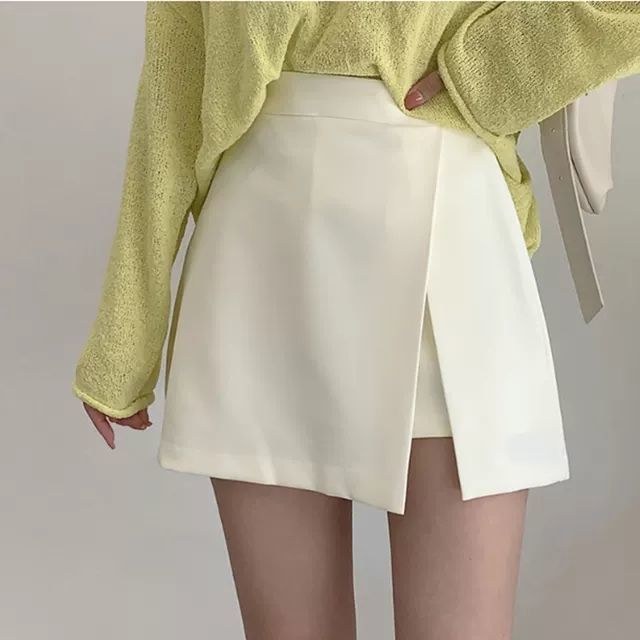 Jupe avec Fente & Taille Haute - Amira Paris