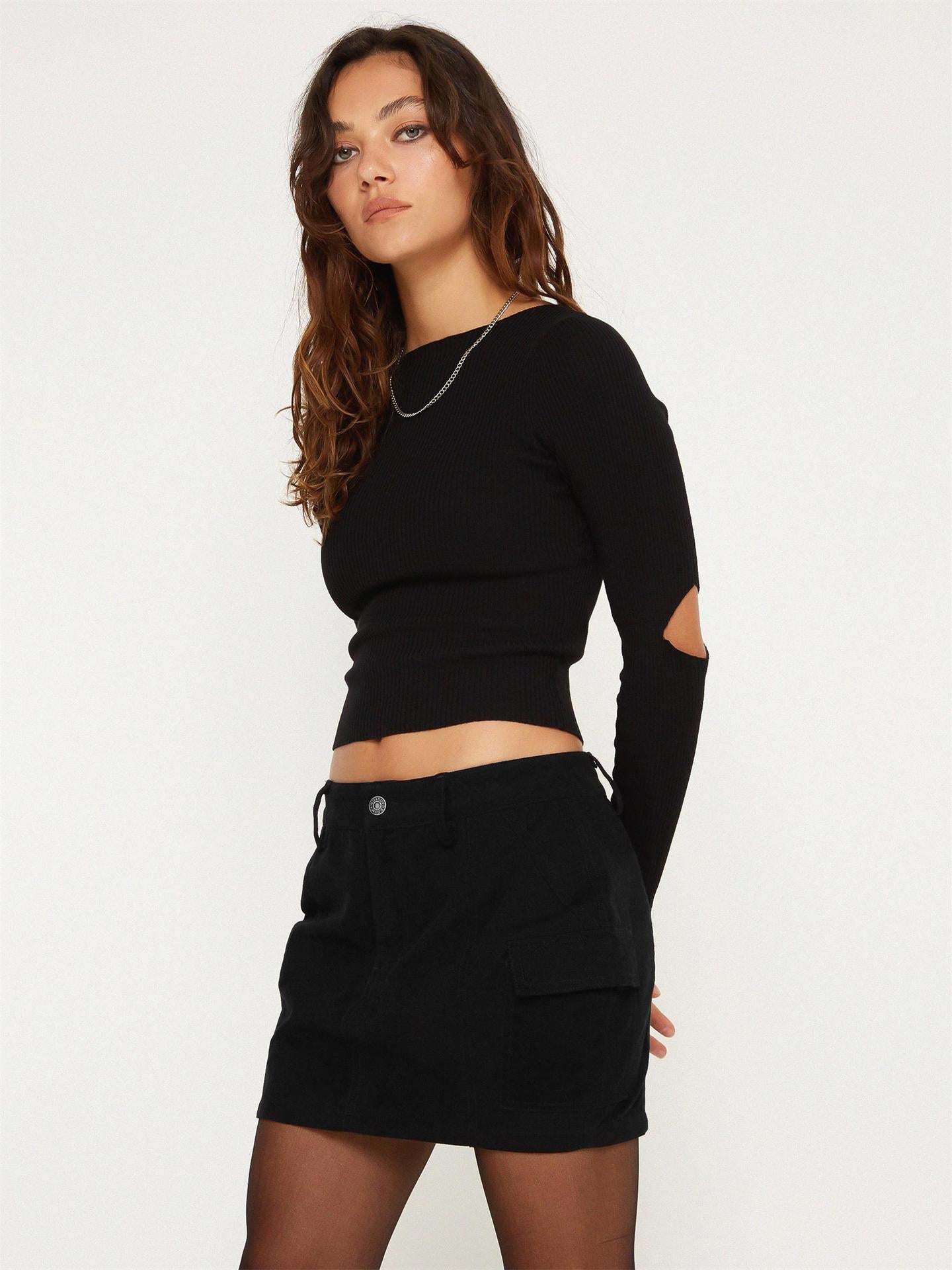Jupe Trapèze avec Poche - Amira Paris