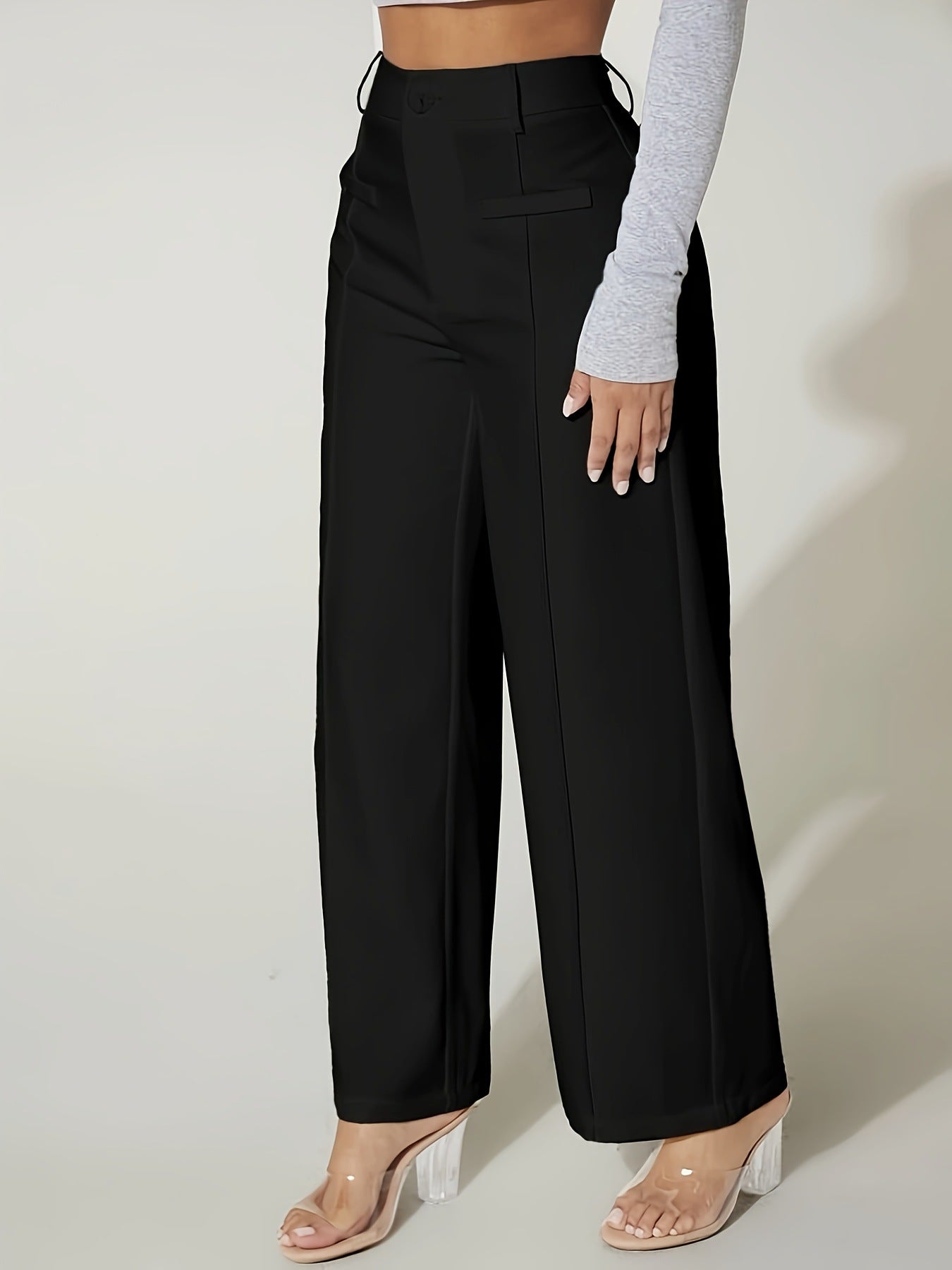Pantalon Décontracté Taille Large
