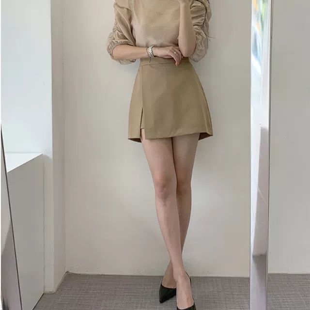 Jupe avec Fente & Taille Haute - Amira Paris