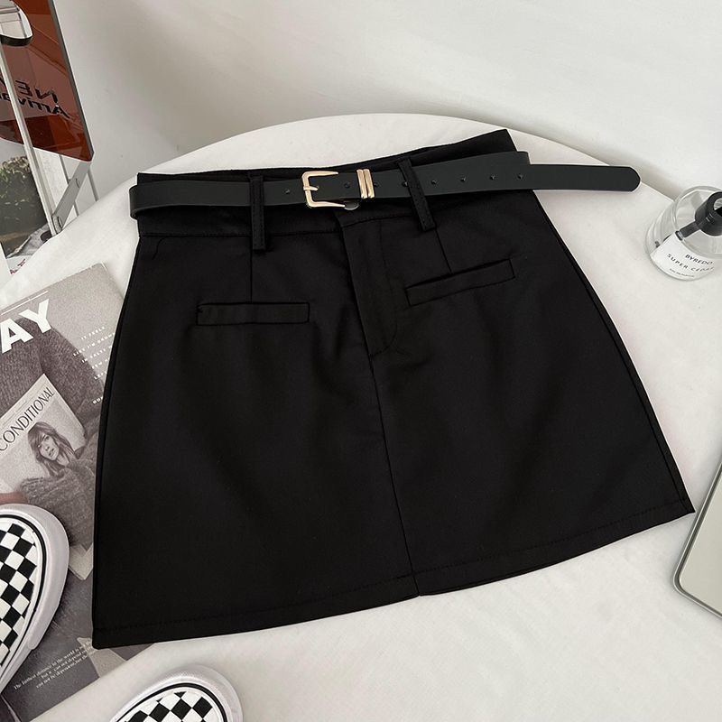 Jupe avec Ceinture & Taille Haute - Amira Paris